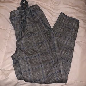 plaid trousers